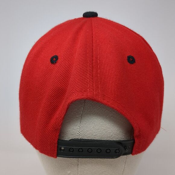 Las Vegas LV Snapback Hat Red One Size Embroidered Colorblock Jinx - Picture 5 of 8